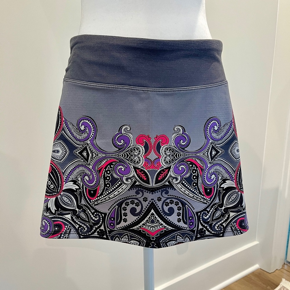 Athleta Patterned Mini Skirt/Cover-up